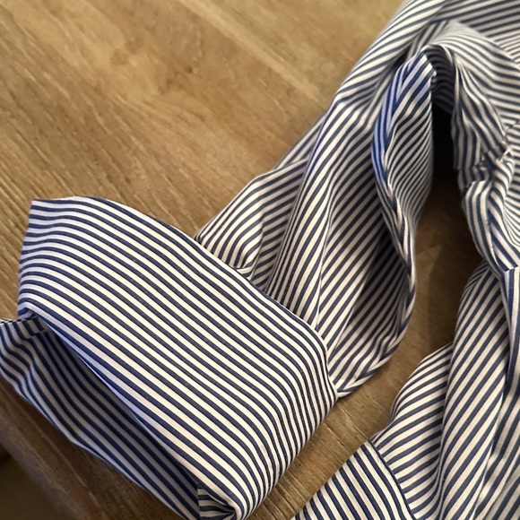 Gretchen Scott Designs Blue Striped Dress. Never worn - Picture 3 of 4